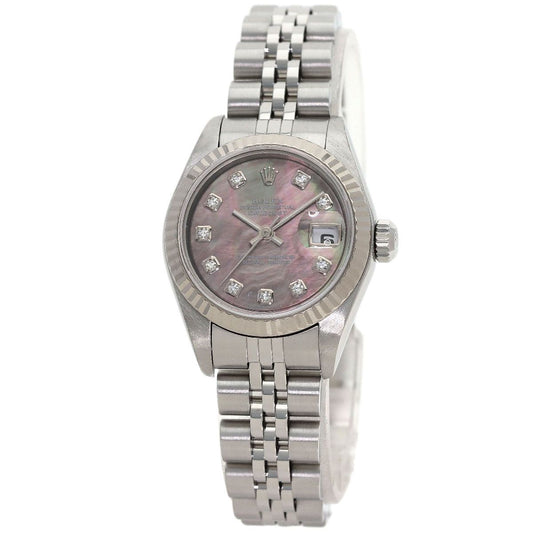 Rolex Datejust Diamond Watch SS 18k White Gold