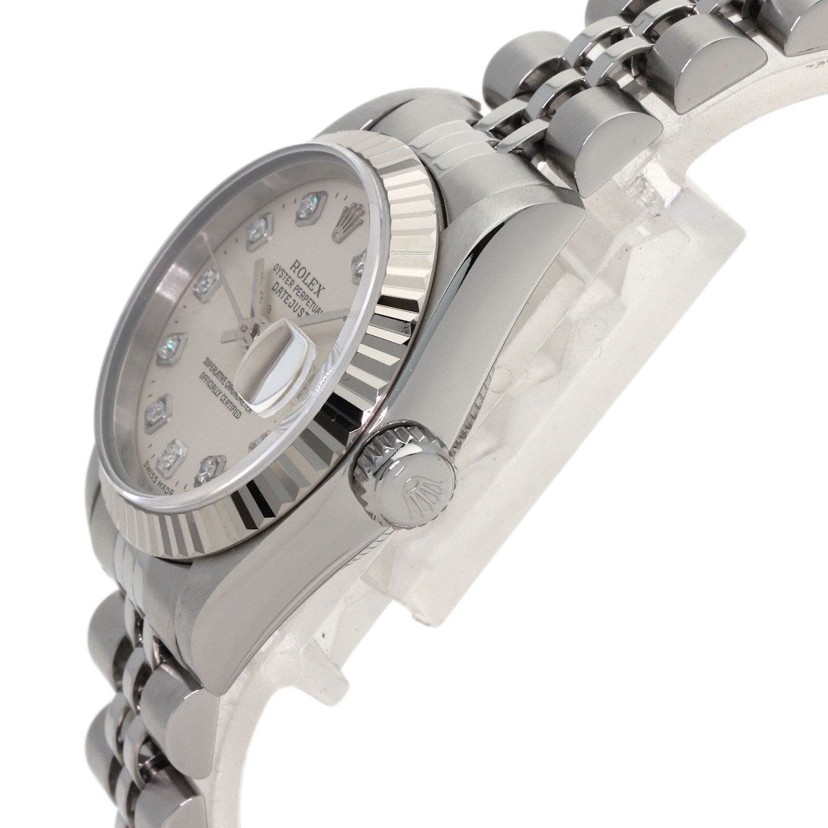 Rolex Datejust Diamond Watch SS 18k White Gold — view 5