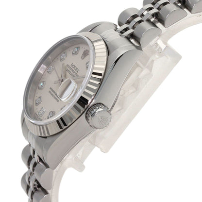 Rolex Datejust Diamond Watch SS 18k White Gold — view 5