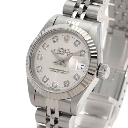 Rolex Datejust Diamond Watch SS 18k White Gold — view 3