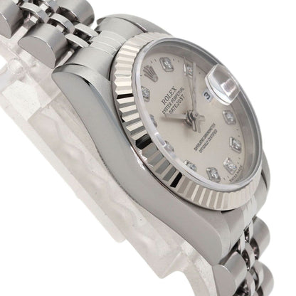 Rolex Datejust Diamond Watch SS 18k White Gold — view 6