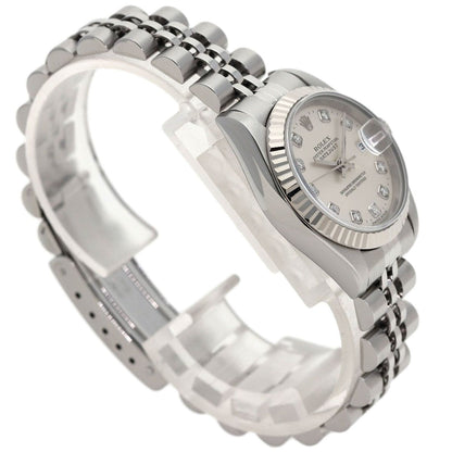 Rolex Datejust Diamond Watch SS 18k White Gold — view 2