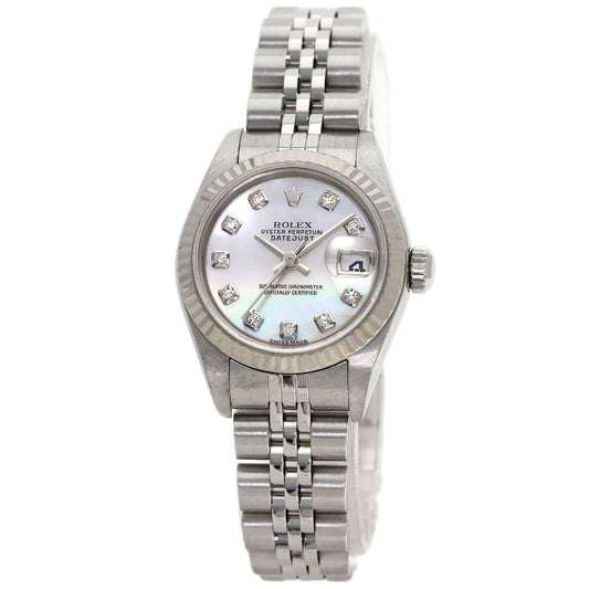 Rolex Datejust Diamond Watch SS 18k White Gold