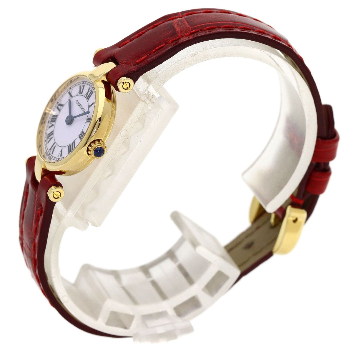Cartier Must Have Watch 18k Yellow Gold Leather — view 2