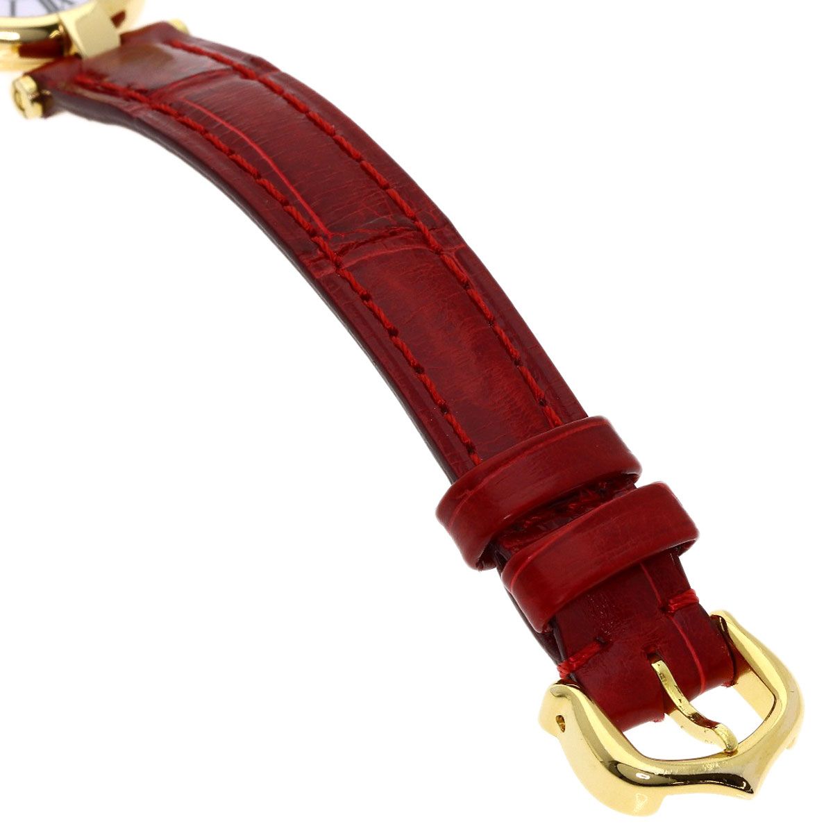 Cartier Must Have Watch 18k Yellow Gold Leather — view 9