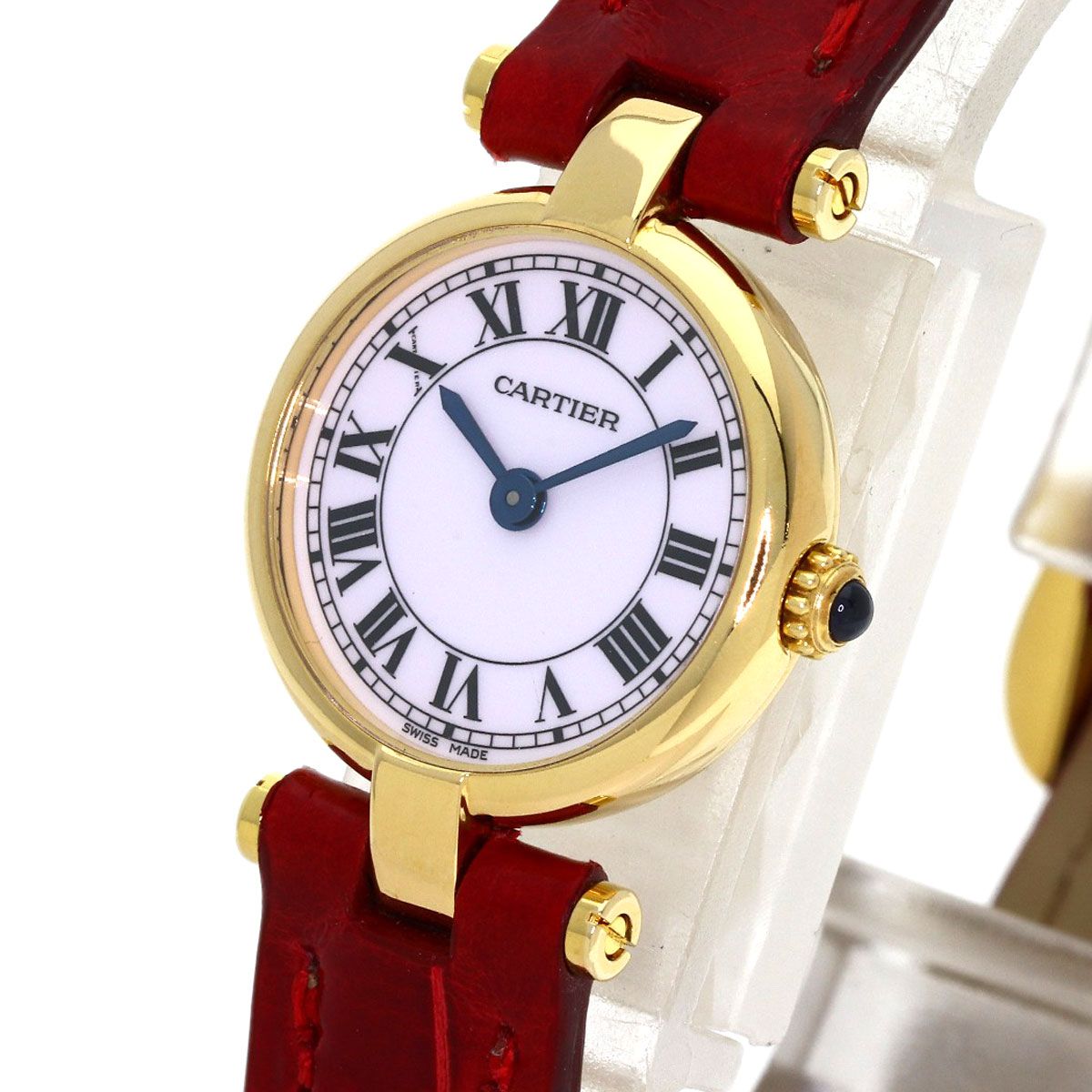 Cartier Must Have Watch 18k Yellow Gold Leather — view 3