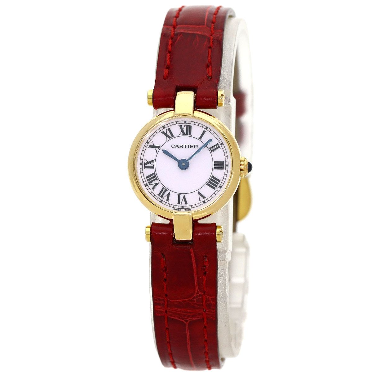 Cartier Must Have Watch 18k Yellow Gold Leather