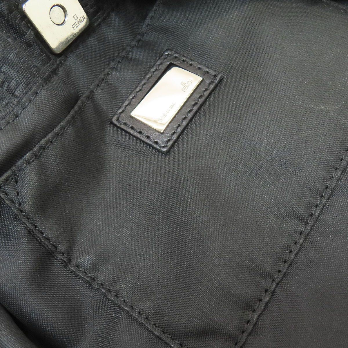Fendi Zucchino Pattern Tote Canvas — view 8