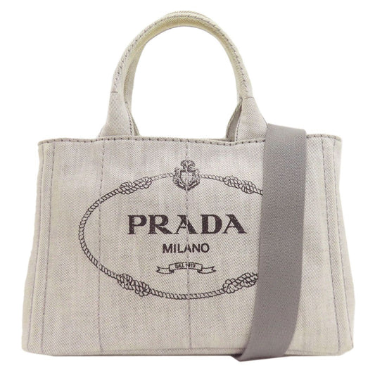 Prada Canapa Mini 2-Way Handbag Denim