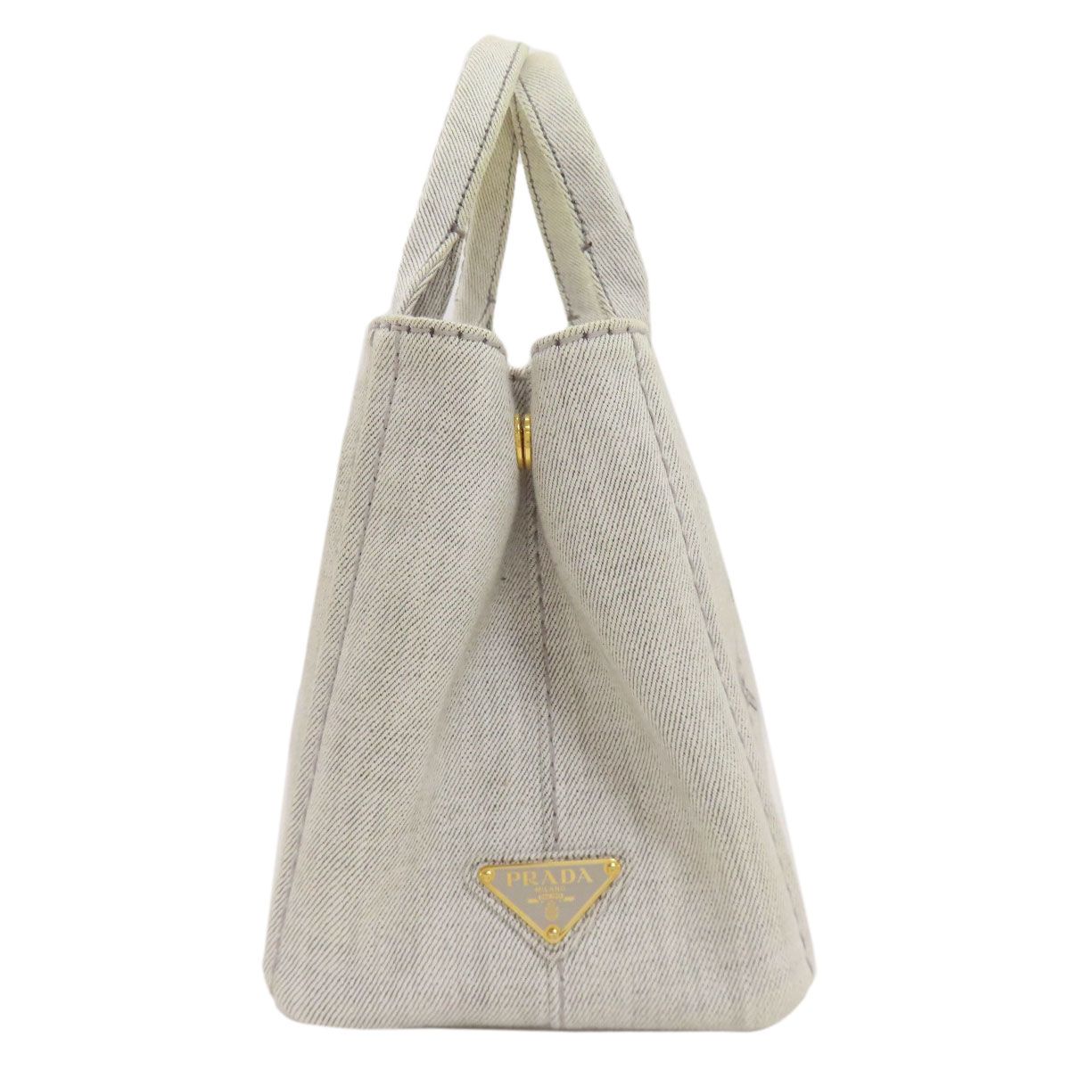 Prada Canapa Mini 2-Way Handbag Denim — view 3