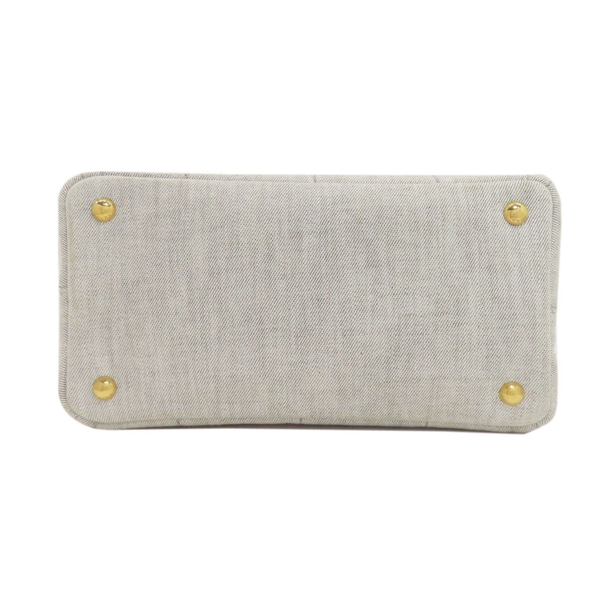 Prada Canapa Mini 2-Way Handbag Denim — view 4