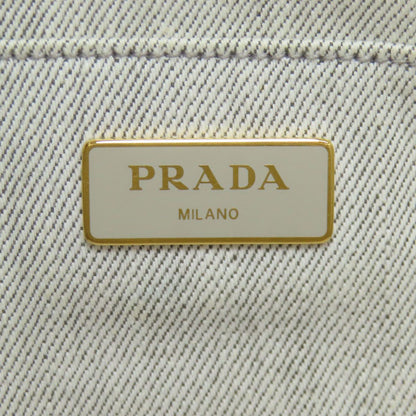 Prada Canapa Mini 2-Way Handbag Denim — view 6