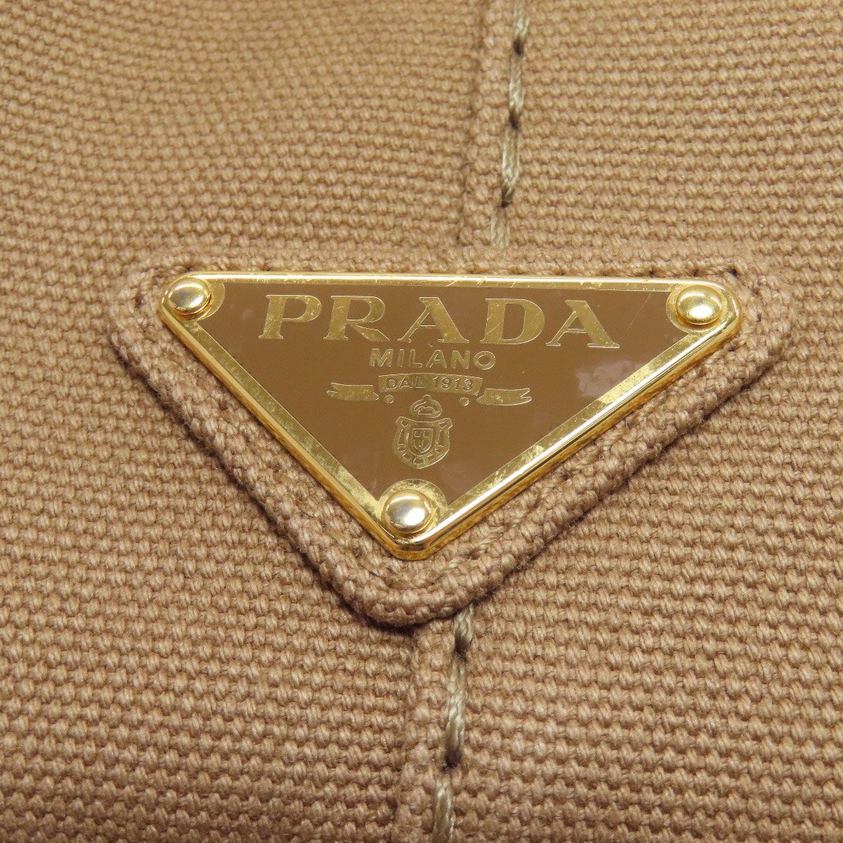 Prada Canapa Mini 2-Way Handbag Canvas — view 9