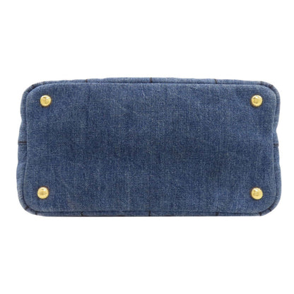Prada Canapa Mini 2-Way Handbag Denim — view 4