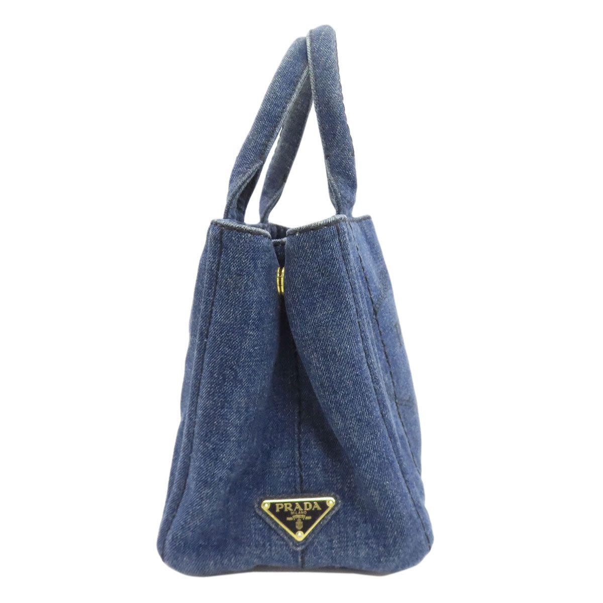Prada Canapa Mini 2-Way Handbag Denim — view 3