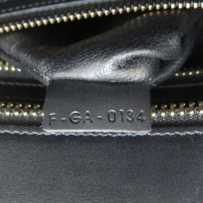 Celine Luggage Micro Handbag Leather Canvas — view 7