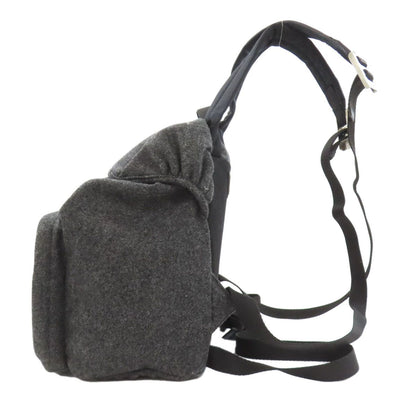 Prada Logo Backpack Wool — view 3