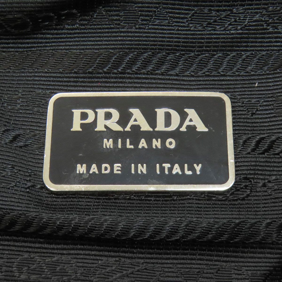 Prada Logo Backpack Wool — view 6