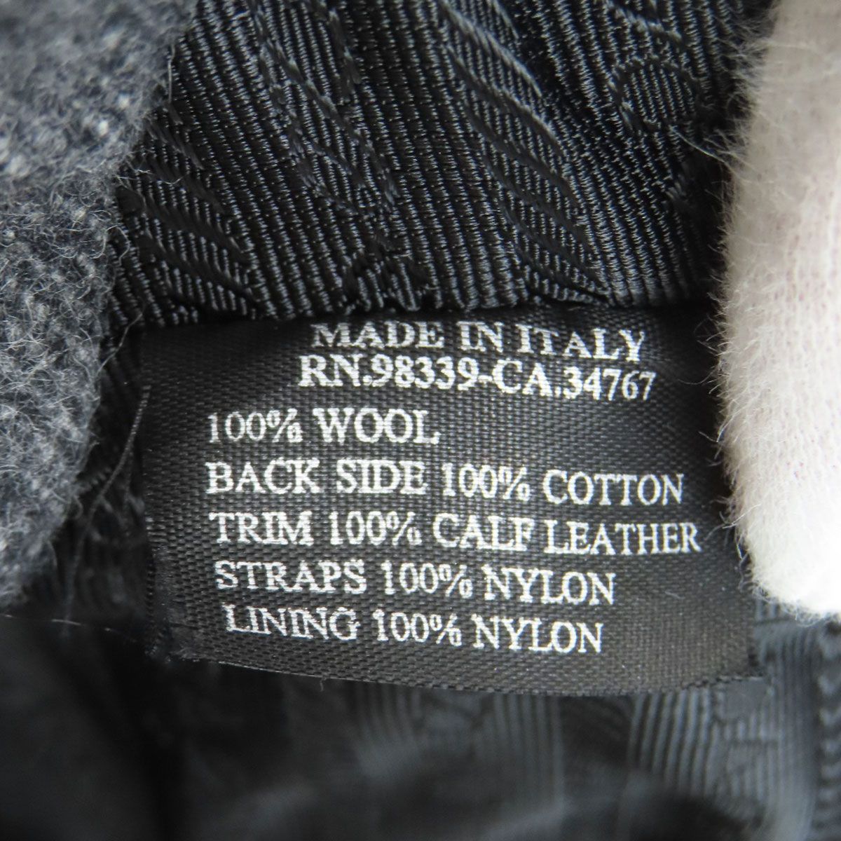 Prada Logo Backpack Wool — view 8
