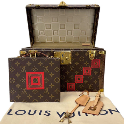 Louis Vuitton Ichikawa Ebizo Collaboration Monogram Trunk Cosmetic Case Boite