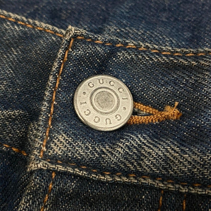 Gucci Dragon Flour Embroidery Vintage Wash Denim Pants Embroidered Jeans 30 — view 8