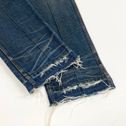 Gucci Dragon Flour Embroidery Vintage Wash Denim Pants Embroidered Jeans 30 — view 7