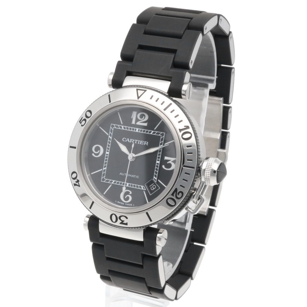 Cartier Pasha Timer Watch Stainless Steel Automatic — view 3