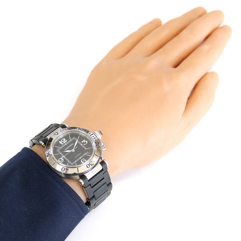 Cartier Pasha Timer Watch Stainless Steel Automatic — view 2