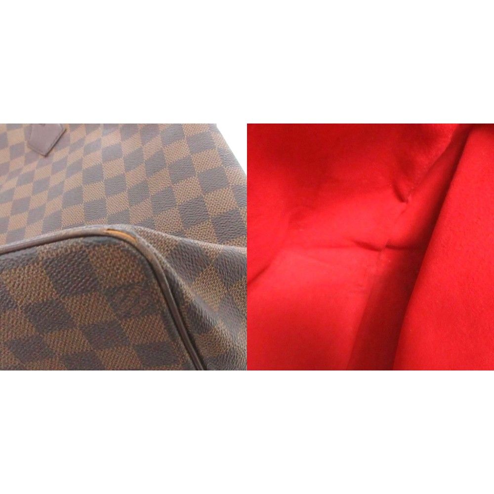 Louis Vuitton Damier Ebene Saleya GM Tote Shoulder Bag Brown — view 8