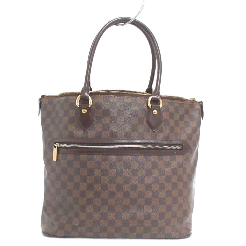 Louis Vuitton Damier Ebene Saleya GM Tote Shoulder Bag Brown — view 3