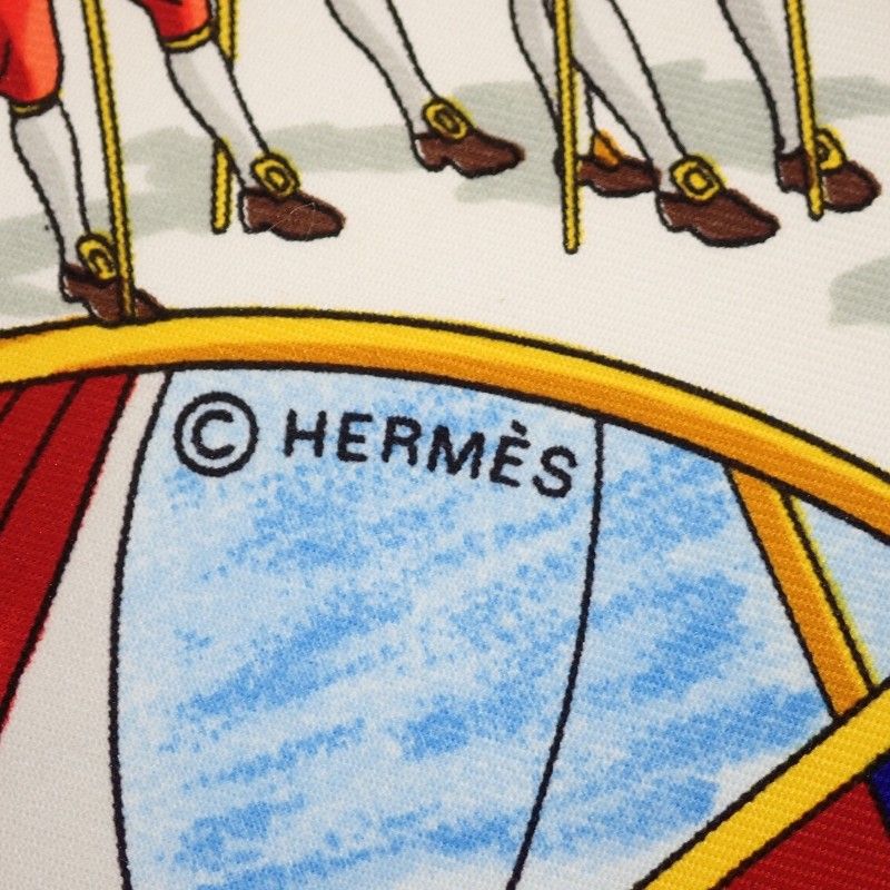 Hermes Carre 90 Grand Cortege A' Moscou Moscow March Scarf Silk Navy Multicolor — view 9