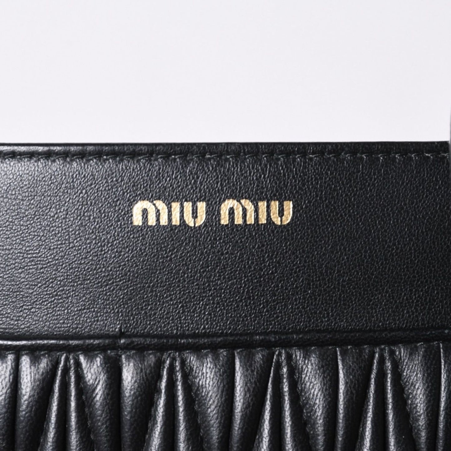 Miu Miu Shoulder Bag Black Crossbody Pochette Matelasse — view 3
