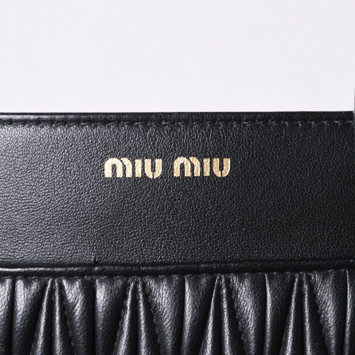 Miu Miu Shoulder Bag Black Crossbody Pochette Matelasse — view 3