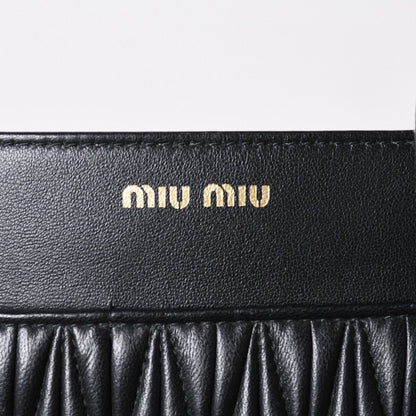 Miu Miu Shoulder Bag Black Crossbody Pochette Matelasse — view 3