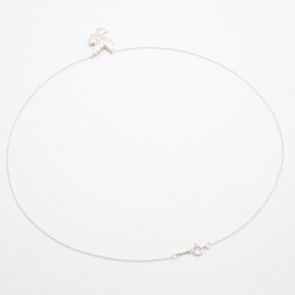 Tiffany & Co Dove Bird Motif Paloma Picasso Necklace 925 Sterling Silver — view 3