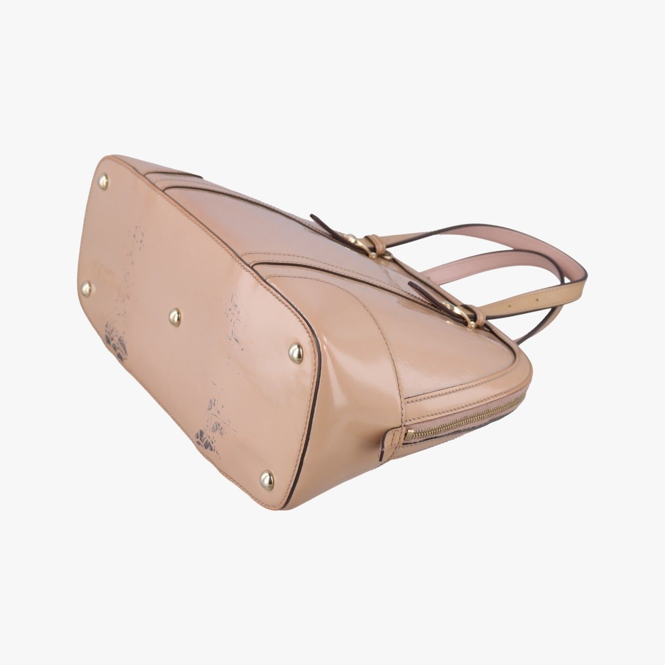 Gucci Micro Guccissima Beige Patent Messenger — view 4