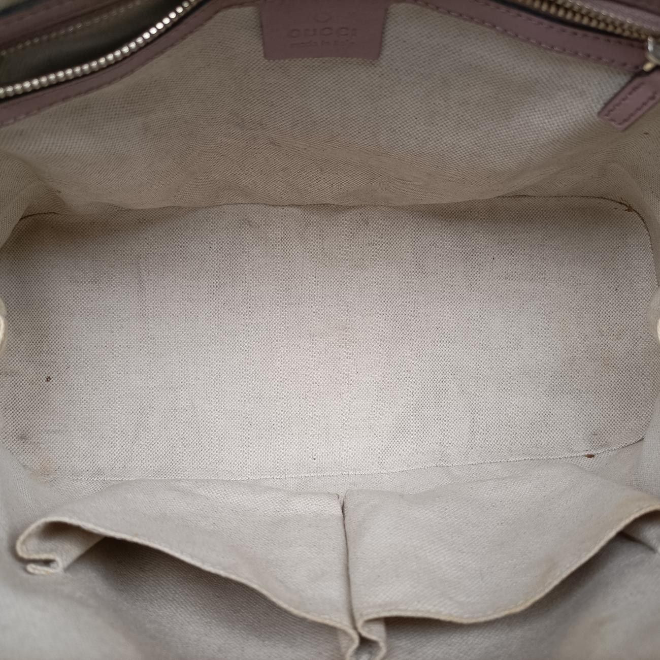 Gucci Micro Guccissima Beige Patent Messenger — view 9