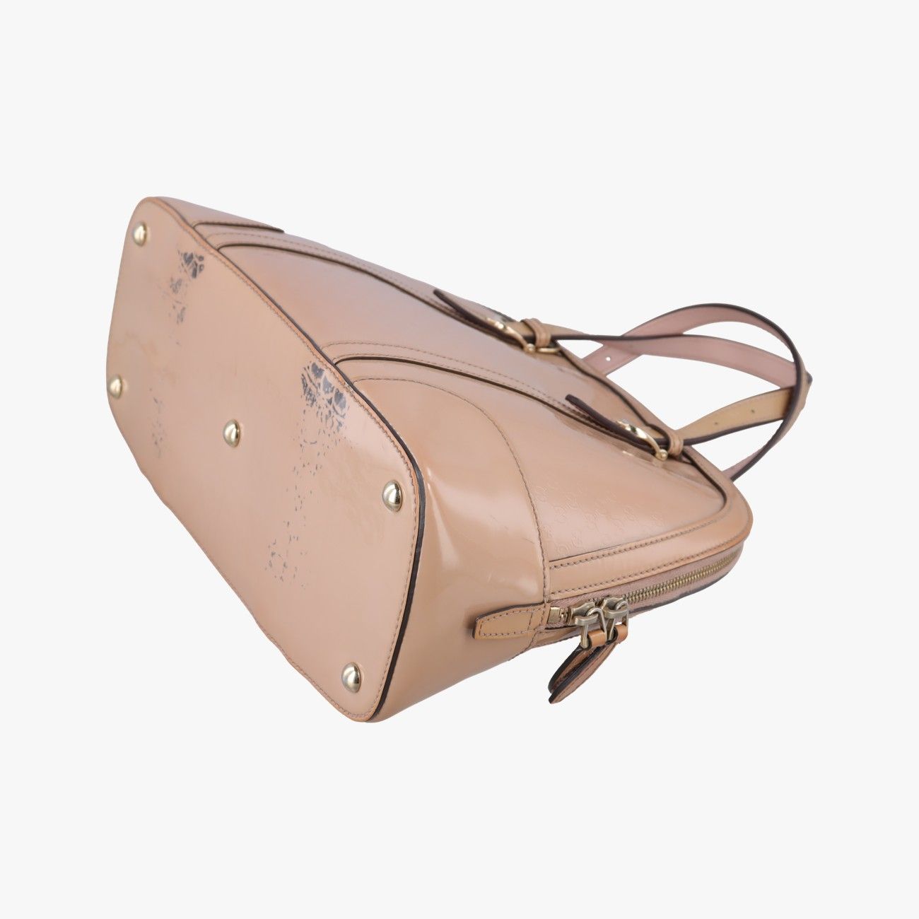 Gucci Micro Guccissima Beige Patent Messenger — view 6
