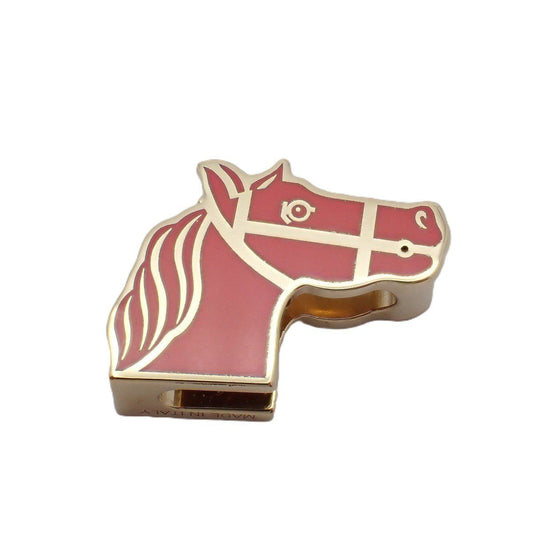 Hermes Kadrige Scarf Ring Gold Pink