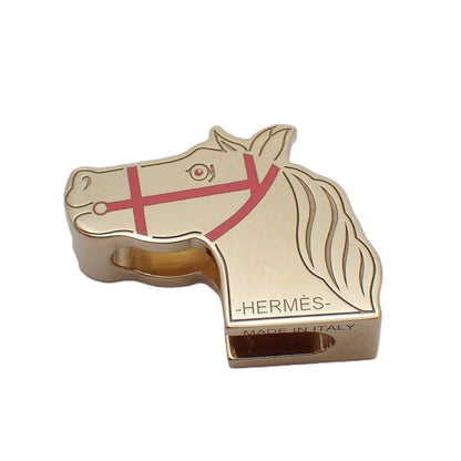 Hermes Kadrige Scarf Ring Gold Pink — view 2