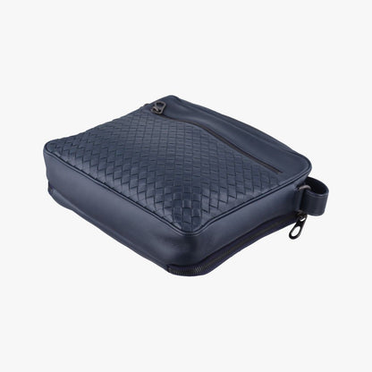 Bottega Veneta Intrecciato Navy Lambskin Tote — view 6