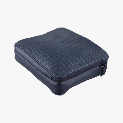 Bottega Veneta Intrecciato Navy Lambskin Tote — view 4