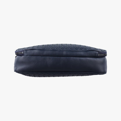 Bottega Veneta Intrecciato Navy Lambskin Tote — view 3