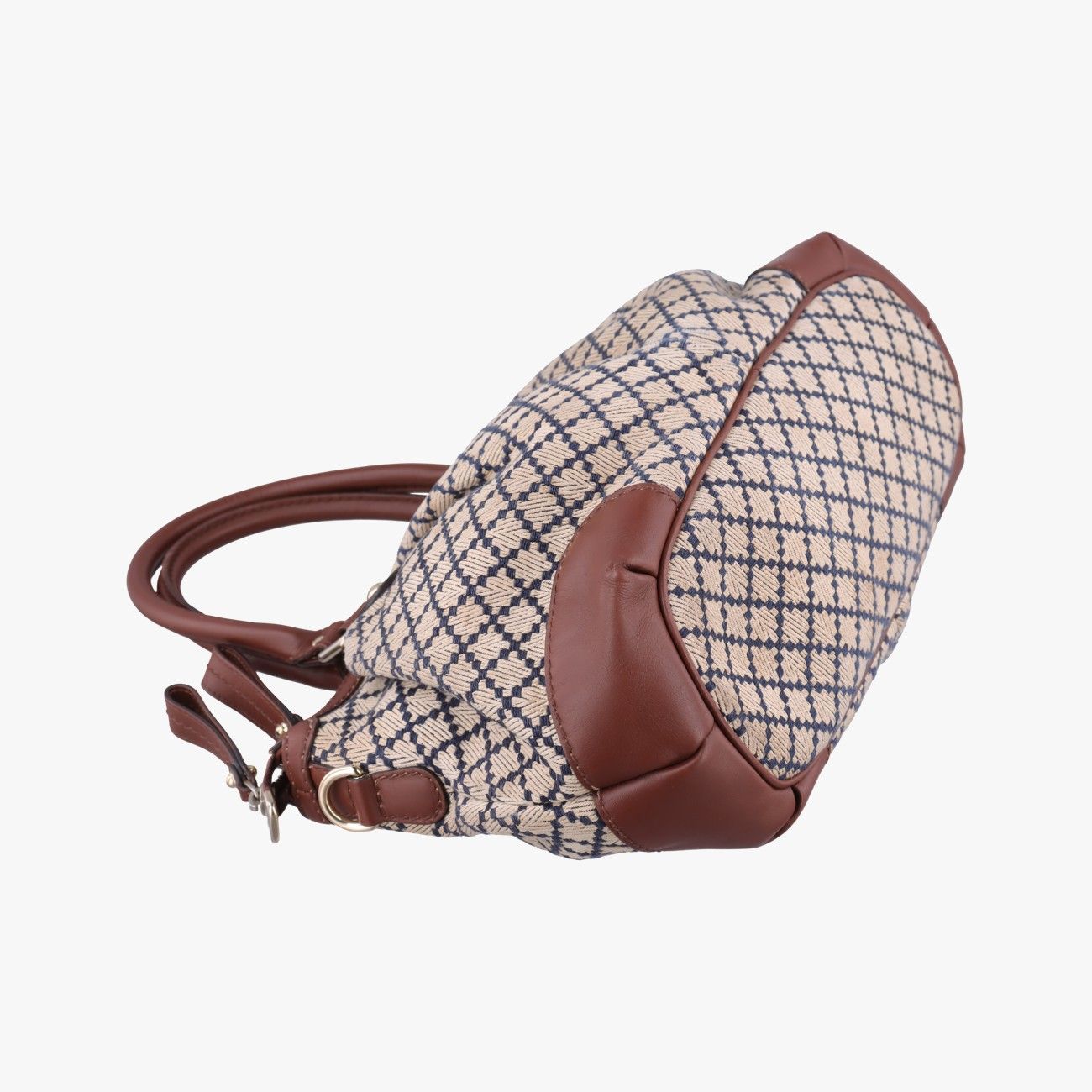 Gucci Ski Beige Leather Canvas Handbag — view 7