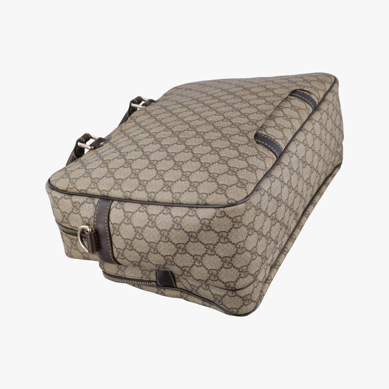 Gucci Business Brown Beige Canvas Tote — view 7