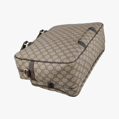 Gucci Business Brown Beige Canvas Tote — view 7