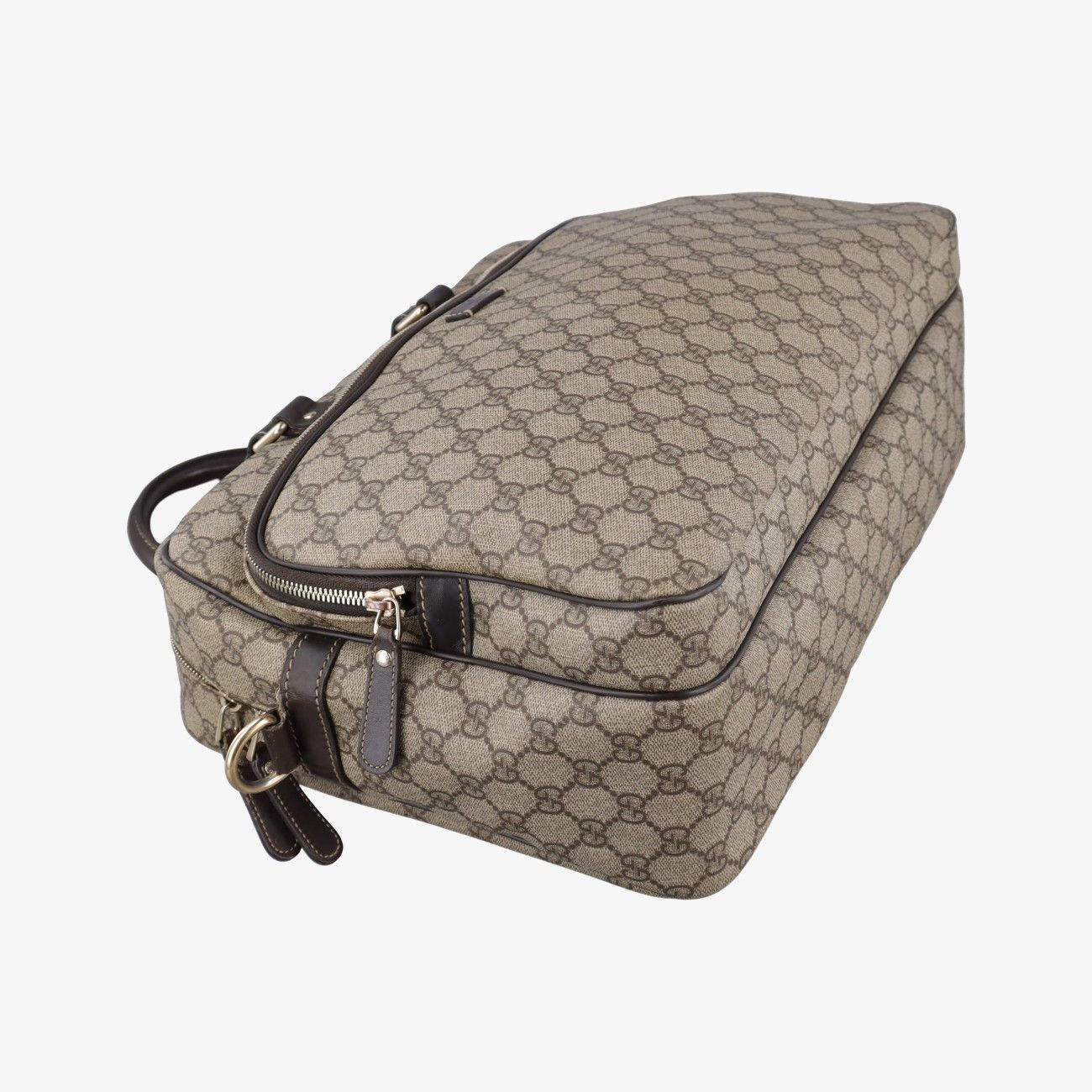 Gucci Business Brown Beige Canvas Tote — view 5