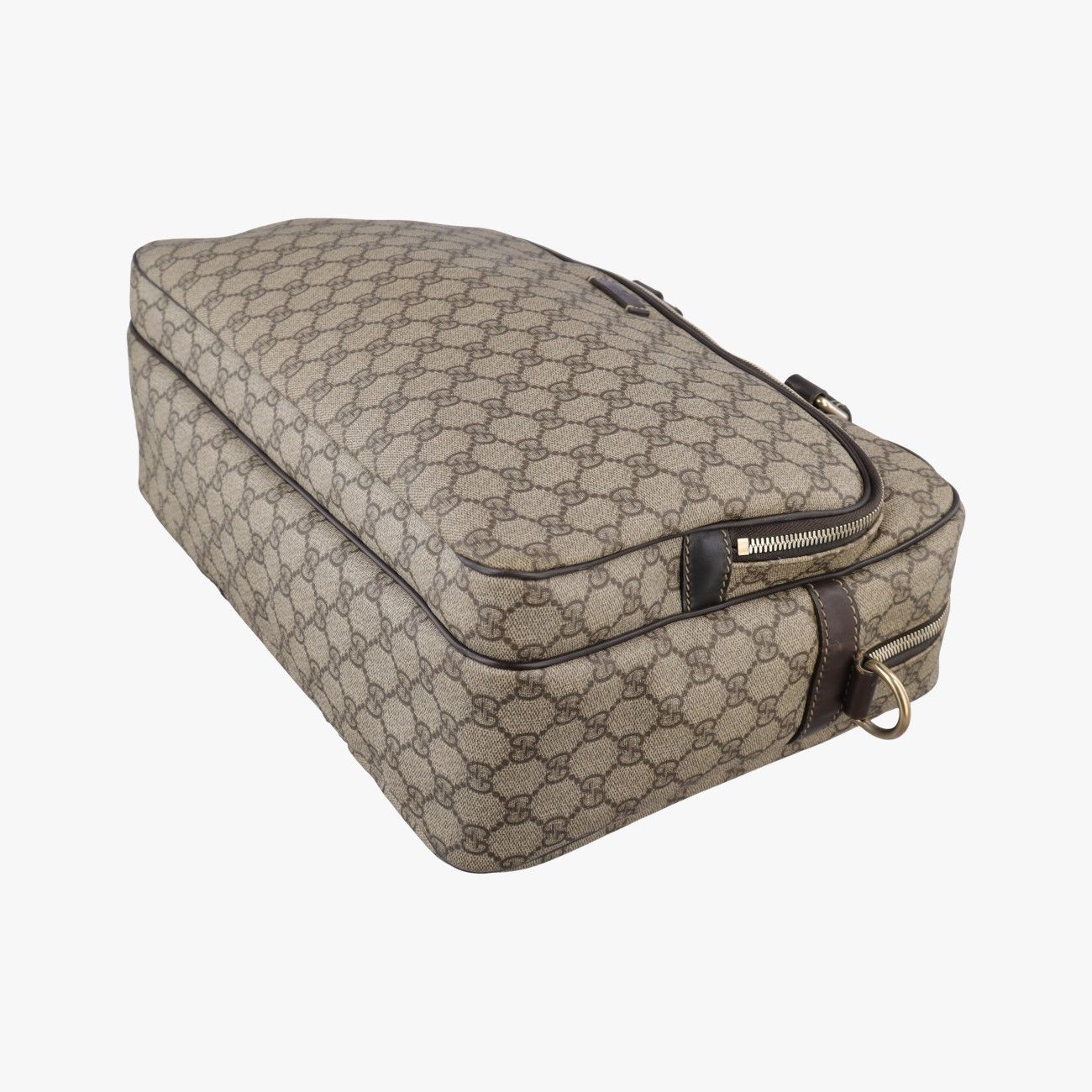 Gucci Business Brown Beige Canvas Tote — view 4