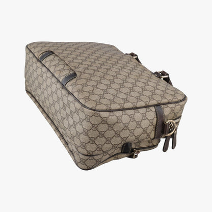 Gucci Business Brown Beige Canvas Tote — view 6