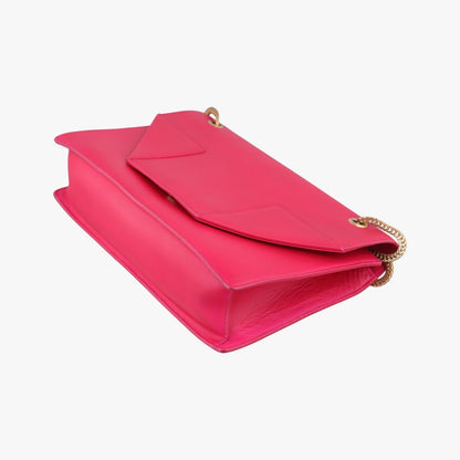 Saint Laurent Betty Rose Red Leather Messenger — view 4